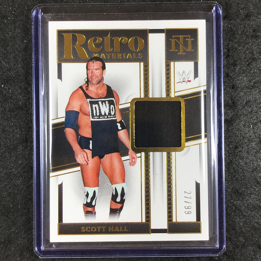 2024 National Treasures WWE SCOTT HALL Retro Materials Relic Gold 27/99