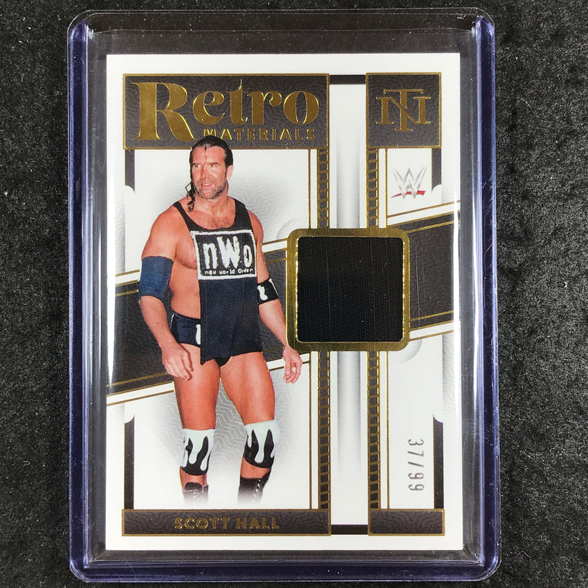 2024 National Treasures WWE SCOTT HALL Retro Materials Relic Gold 37/99