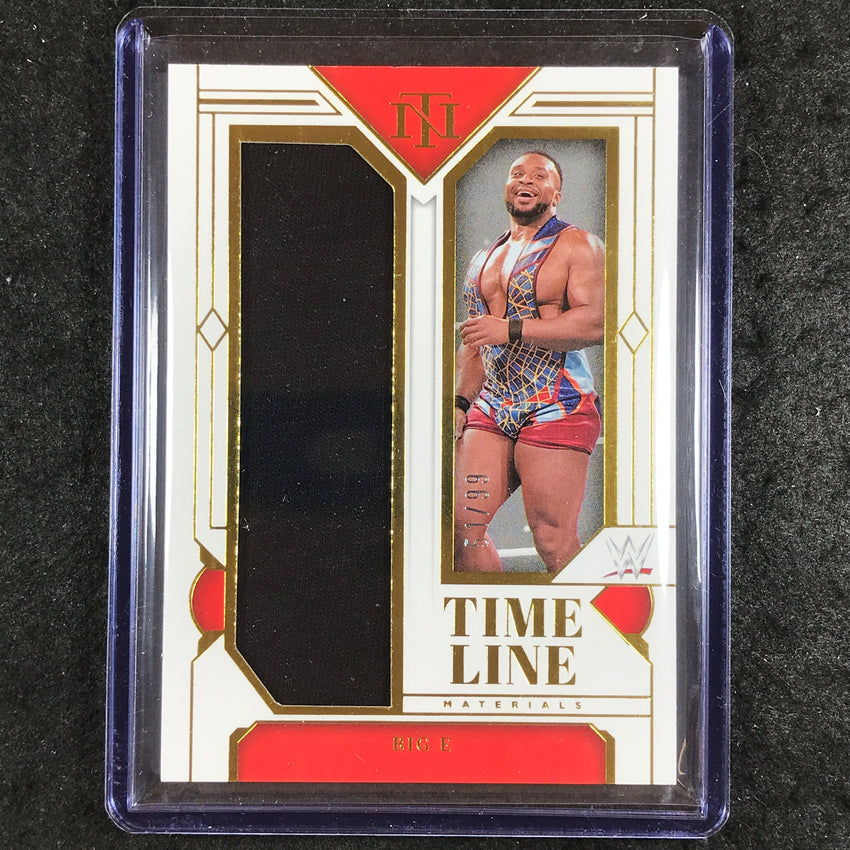 2024 National Treasures WWE BIG E Timeline Materials Relic Gold 51/99