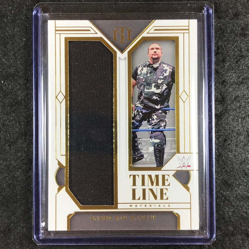 2024 National Treasures WWE BUBBA RAY DUDLEY Timeline Materials Relic Gold 18/99