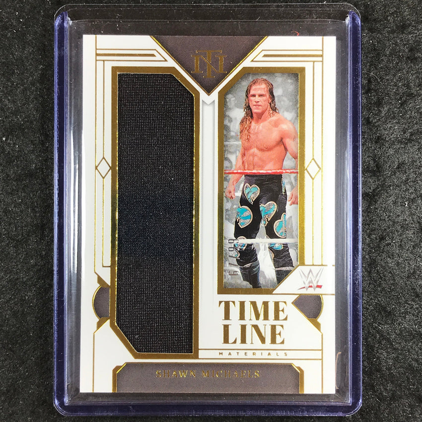 2024 National Treasures WWE SHAWN MICHAELS Timeline Materials Relic Gold 67/99