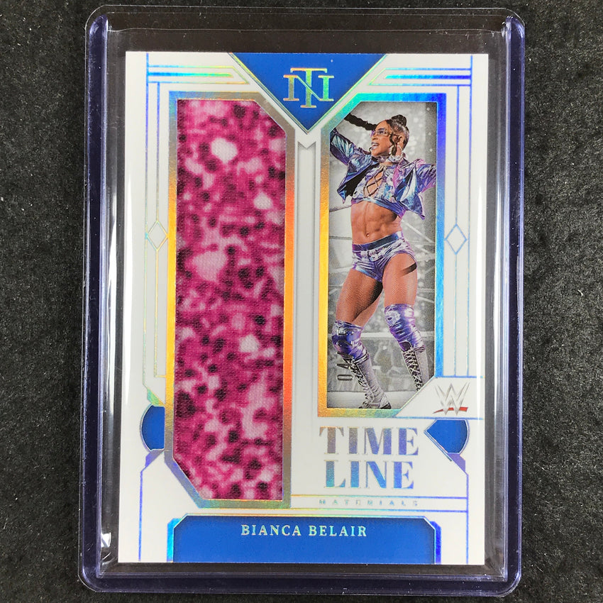 2024 National Treasures WWE BIANCA BELAIR Timeline Materials Relic Silver 4/25