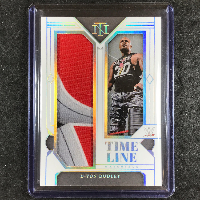 2024 National Treasures WWE D-VON DUDLEY Timeline Materials Relic Silver 12/25