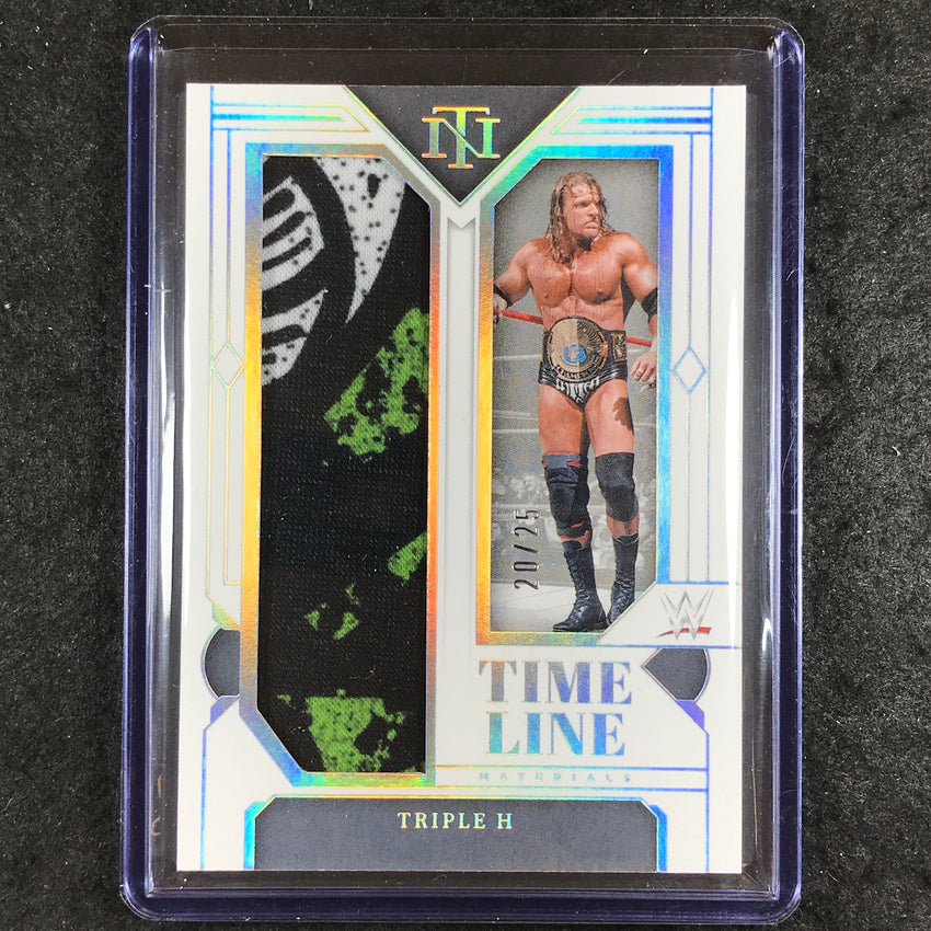 2024 National Treasures WWE TRIPLE H Timeline Materials Relic Silver 20/25