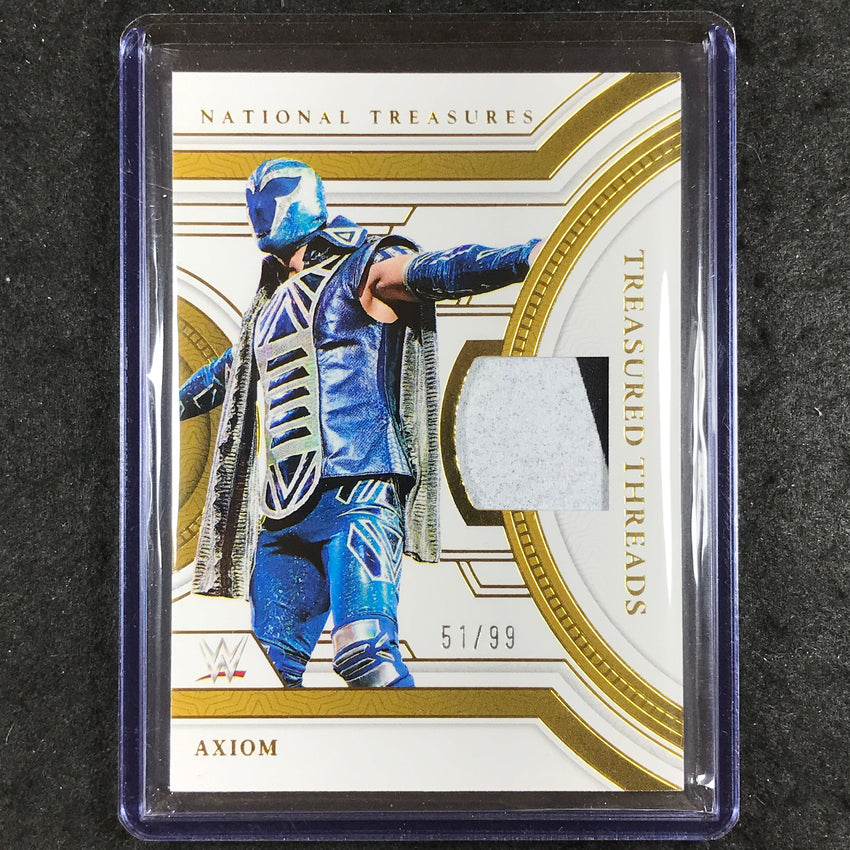 2024 National Treasures WWE AXIOM Treasured Threads Relic Gold 51/99