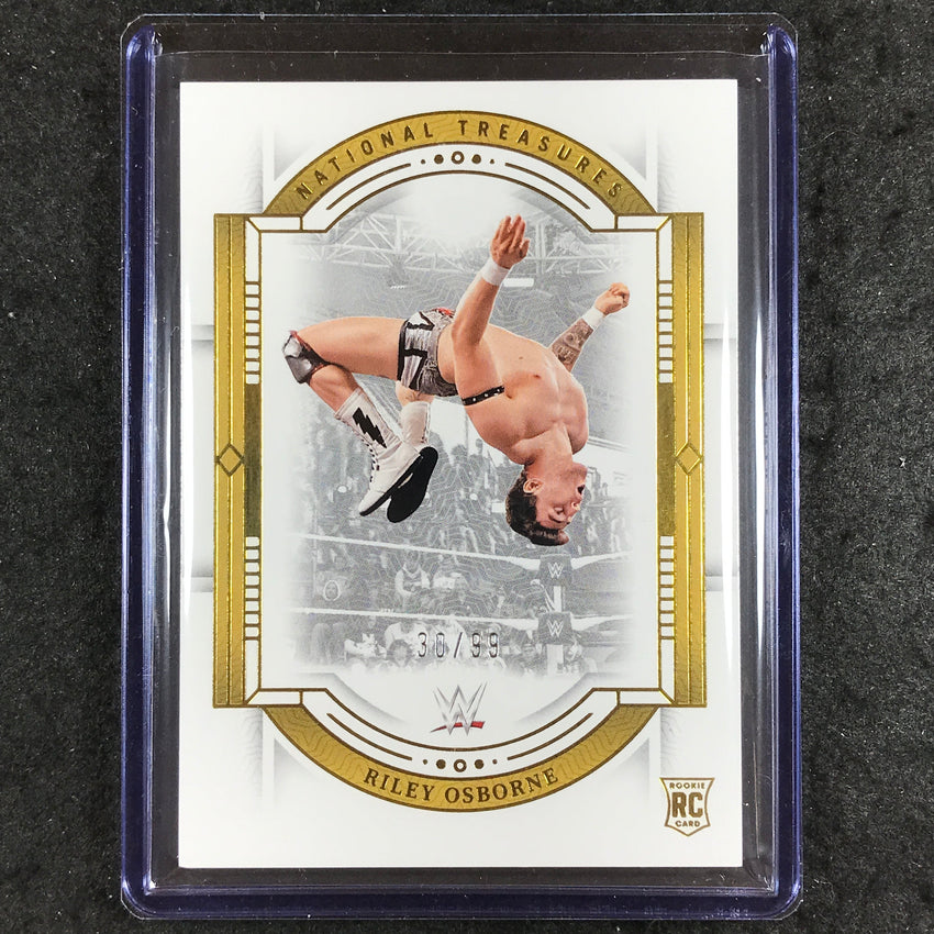 2024 National Treasures WWE RILEY OSBORNE Rookie Base Gold 30/99