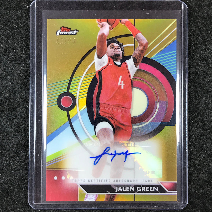 2023-24 Topps Finest JALEN GREEN Finest Autographs Gold 40/50