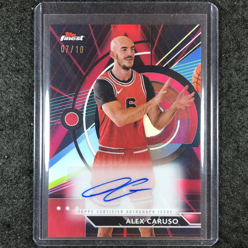 2023-24 Topps Finest ALEX CARUSO Finest Autographs Red Black Vapor 7/10