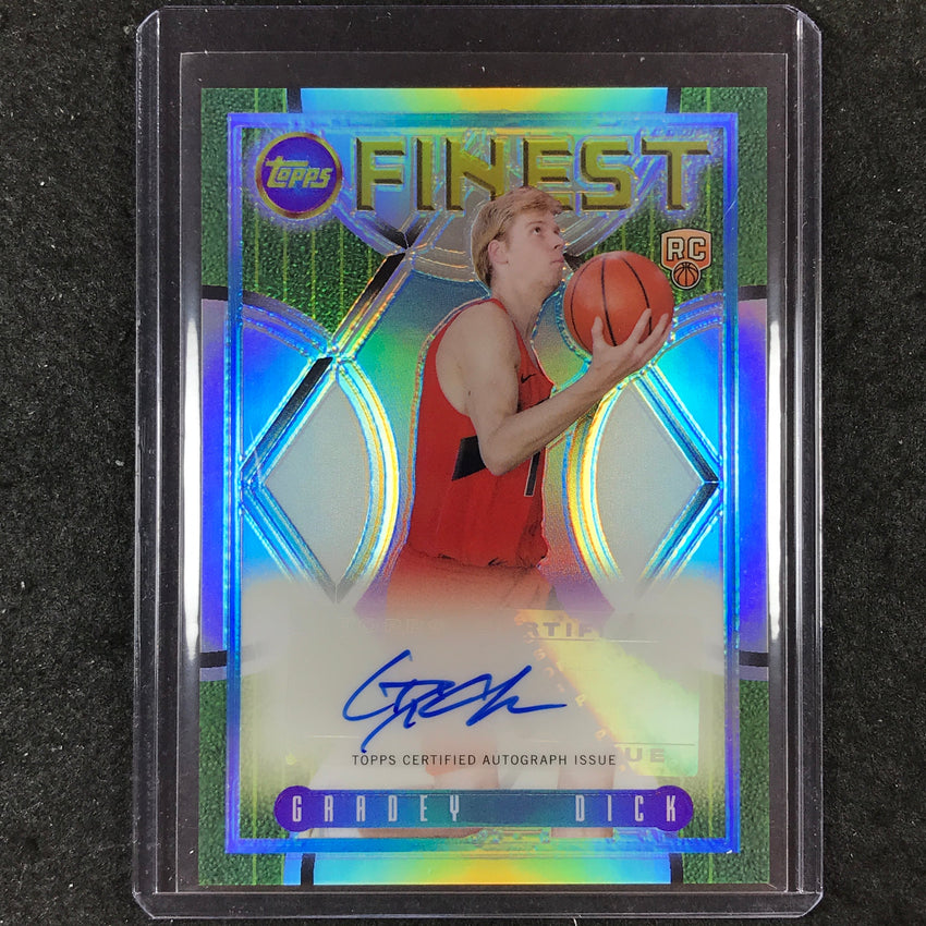 2023-24 Topps Finest GRADEY DICK Flashback Rookie Autograph Refractor #GD
