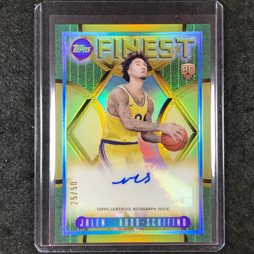 2023-24 Topps Finest JALEN HOOD-SCHIFINO Flashback Rookie Autograph Gold 25/50