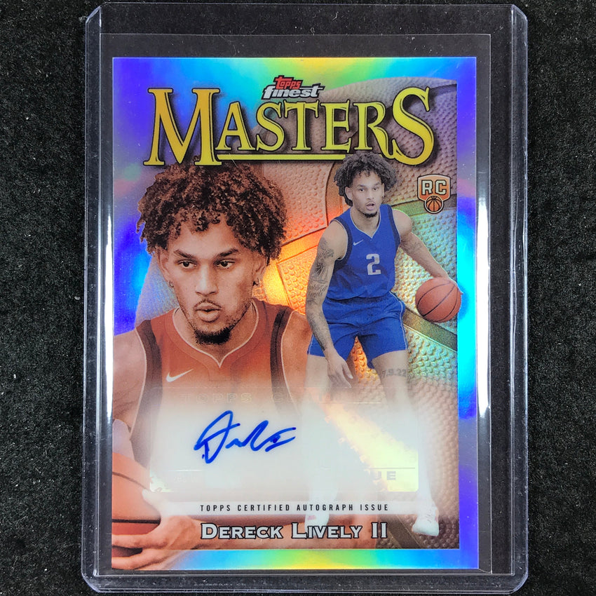 2023-24 Topps Finest DERECK LIVELY II Masters Rookie Autograph Refractor #DL