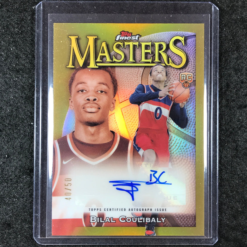 2023-24 Topps Finest BILAL COULIBALY Masters Rookie Autograph Gold 40/50