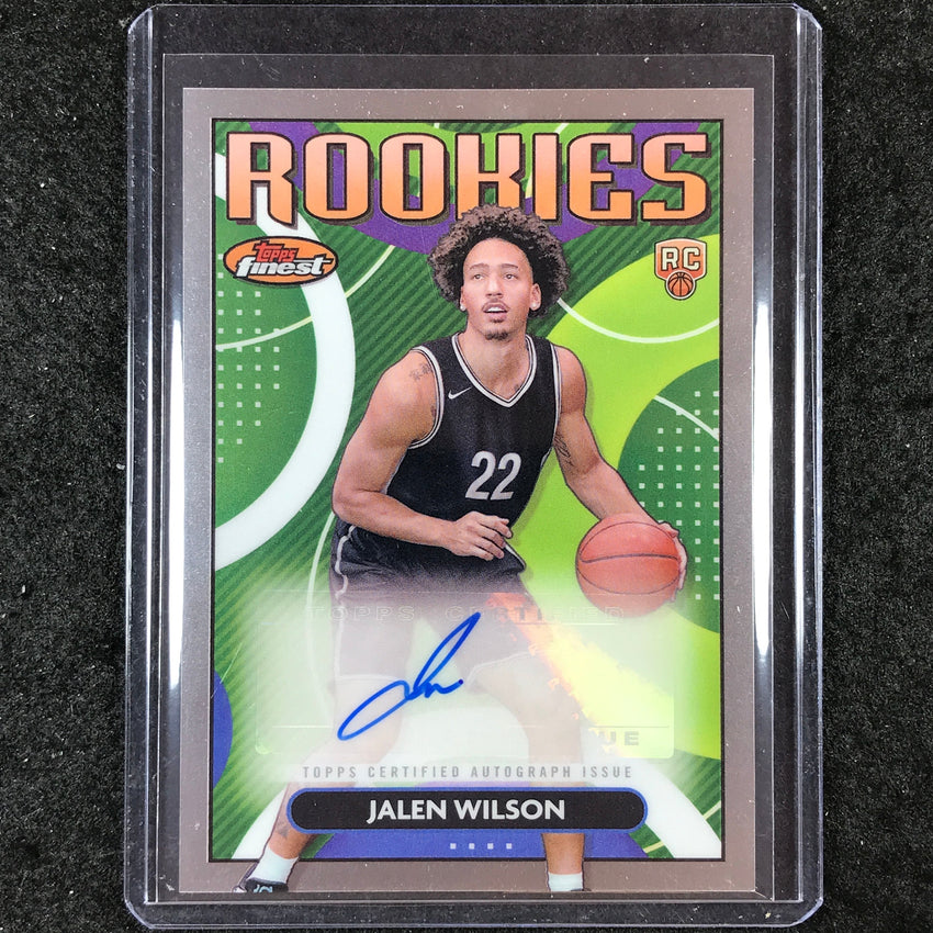 2023-24 Topps Finest JALEN WILSON Rookie Finest Autograph Base #JW