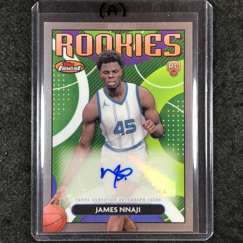 2023-24 Topps Finest JAMES NNAJI Rookie Finest Autograph Base #JN (A)