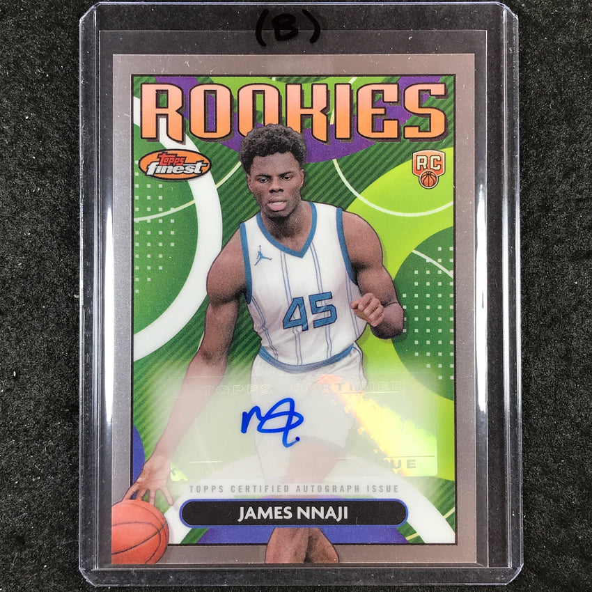 2023-24 Topps Finest JAMES NNAJI Rookie Finest Autograph Base #JN (B)