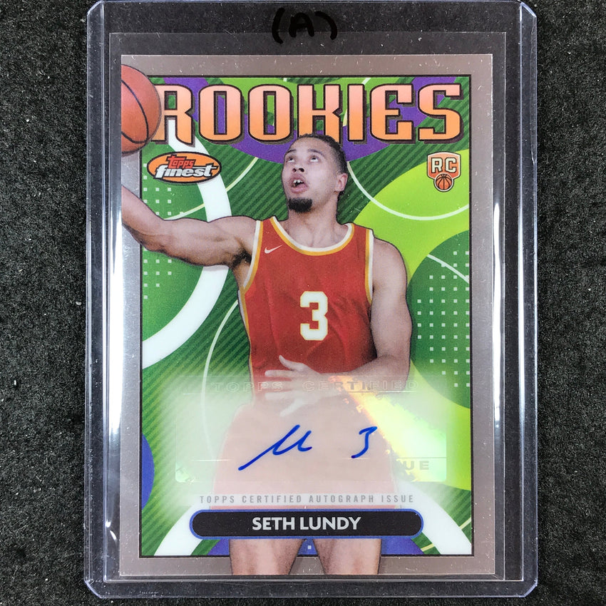 2023-24 Topps Finest SETH LUNDY Rookie Finest Autograph Base #SL (A)