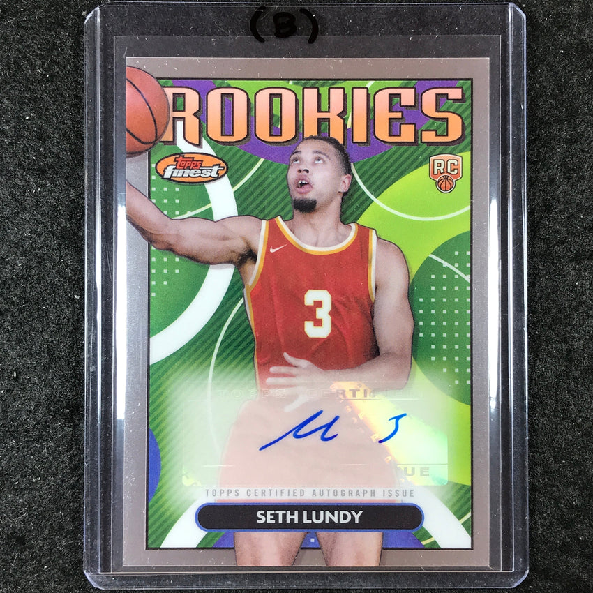 2023-24 Topps Finest SETH LUNDY Rookie Finest Autograph Base #SL (B)