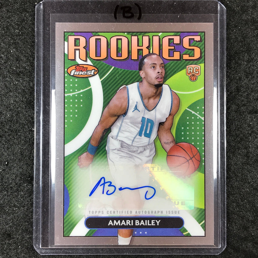 2023-24 Topps Finest AMARI BAILEY Rookie Finest Autograph Base #ABA (B)