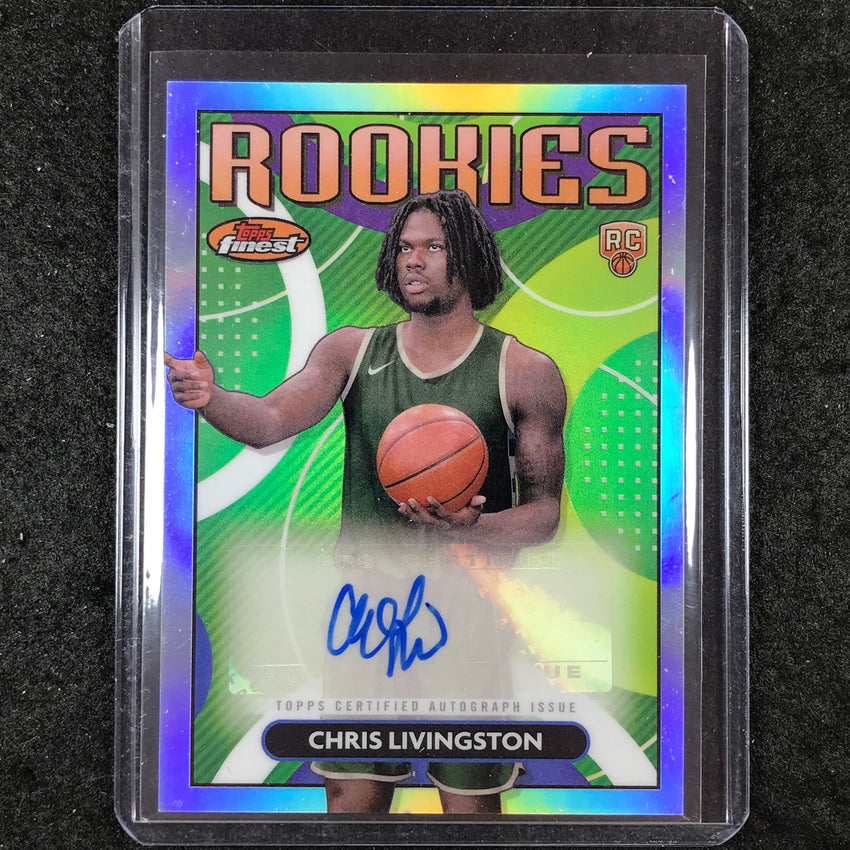 2023-24 Topps Finest CHRIS LIVINGSTON Rookie Finest Autograph Refractor #CL