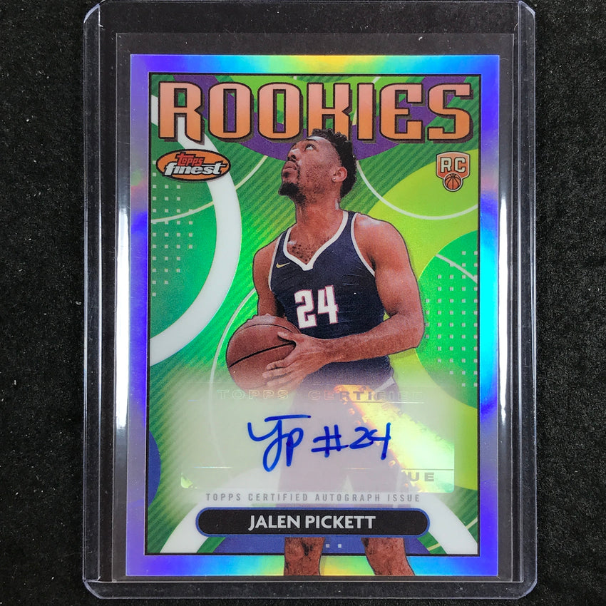 2023-24 Topps Finest JALEN PICKETT Rookie Finest Autograph Refractor #JPI
