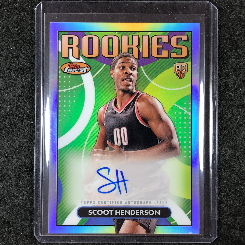 2023-24 Topps Finest SCOOT HENDERSON Rookie Finest Autograph Refractor #SH