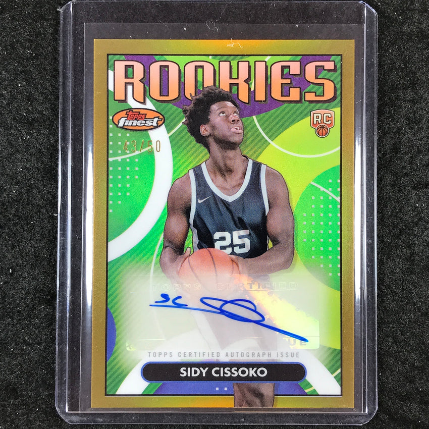 2023-24 Topps Finest SIDY CISSOKO Rookie Finest Autograph Gold 43/50