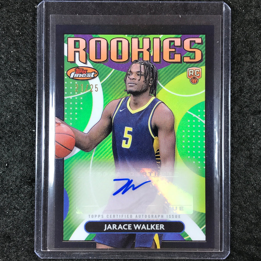 2023-24 Topps Finest JARACE WALKER Rookie Finest Autograph Black 21/25