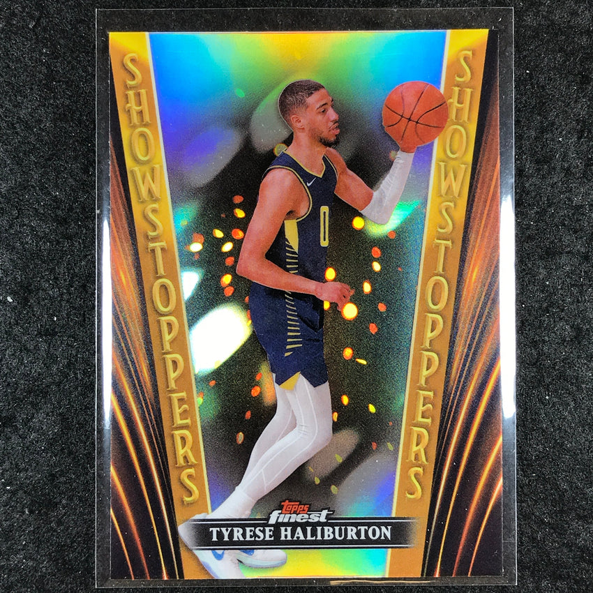 2023-24 Topps Finest TYRESE HALIBURTON Showstoppers Refractor #1