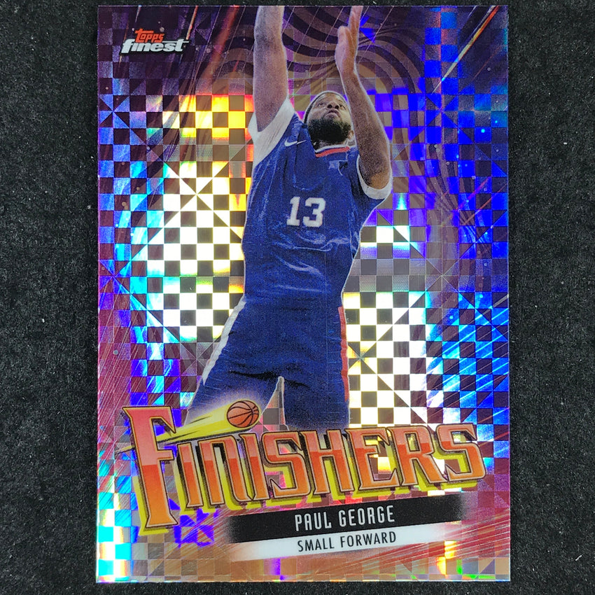 2023-24 Topps Finest PAUL GEORGE Finishers Checkerboard #8