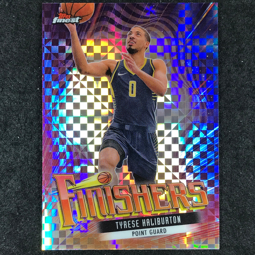 2023-24 Topps Finest TYRESE HALIBURTON Finishers Checkerboard #9
