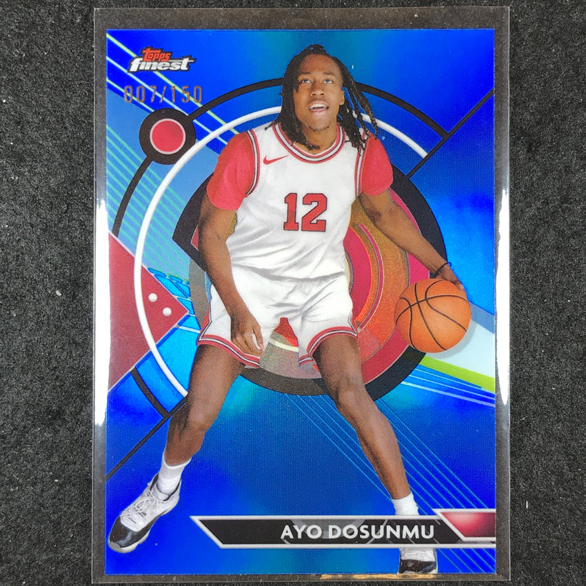 2023-24 Topps Finest AYO DOSUNMU Base Common Blue 7/150