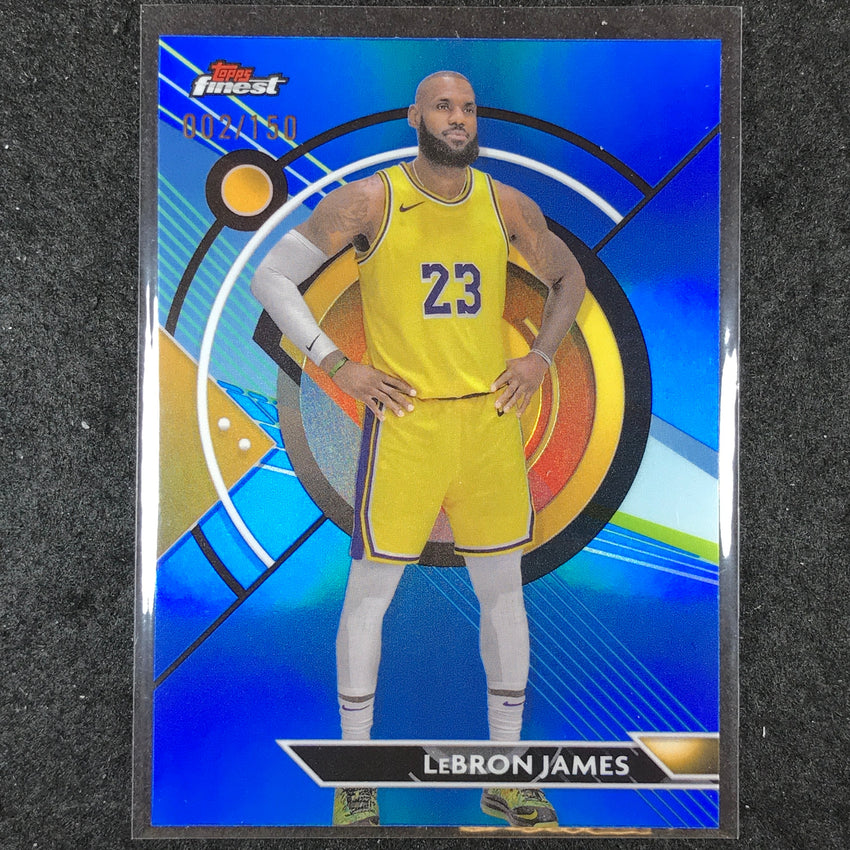 2023-24 Topps Finest LEBRON JAMES Base Common Blue 2/150