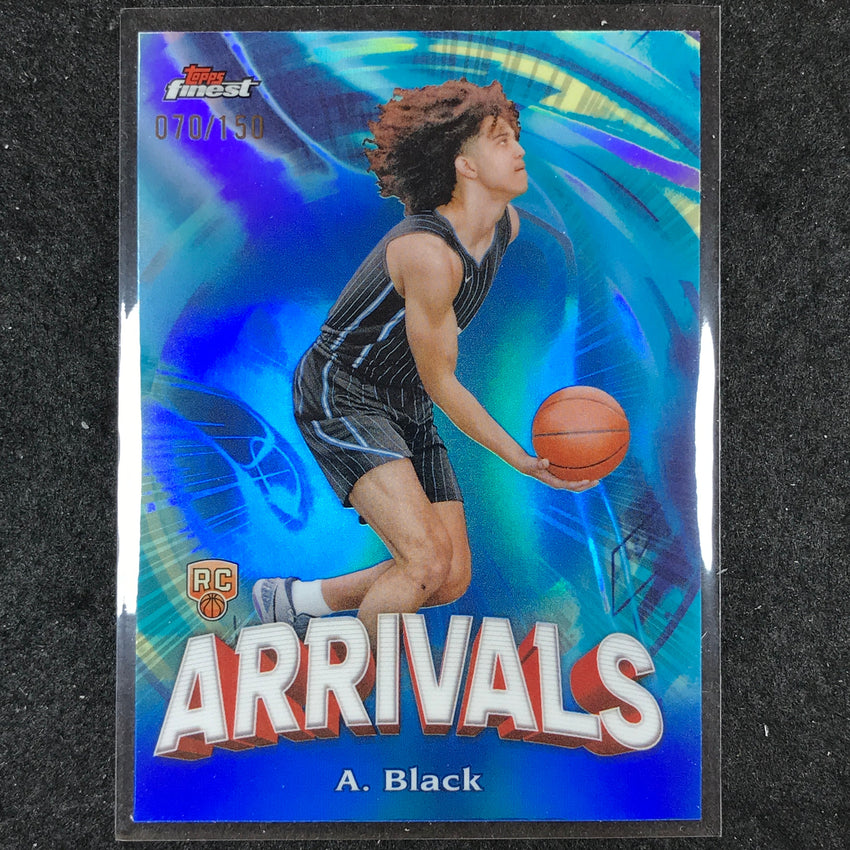 2023-24 Topps Finest ANTHONY BLACK Arrivals Rookie Blue 70/150