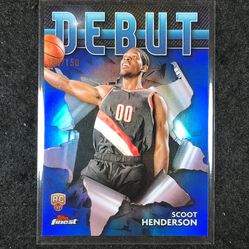 2023-24 Topps Finest SCOOT HENDERSON Debut Rookie Blue 101/150