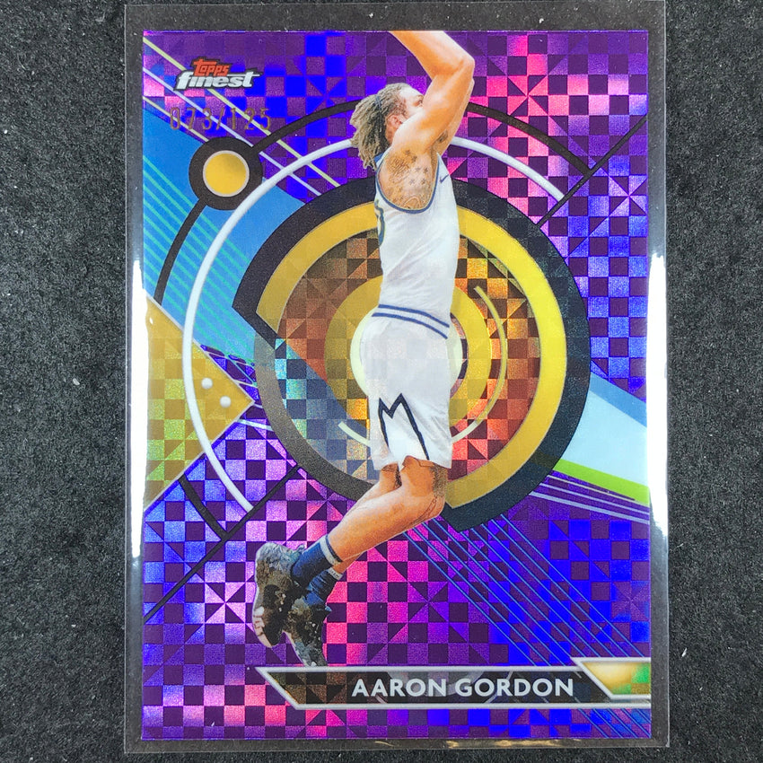 2023-24 Topps Finest AARON GORDON Base Common Purple Checkerboard 73/125