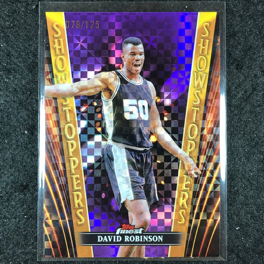 2023-24 Topps Finest DAVID ROBINSON Showstoppers Purple Checkerboard 78/125