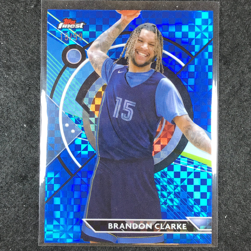 2023-24 Topps Finest BRANDON CLARKE Base Common Blue Checkerboard 19/99