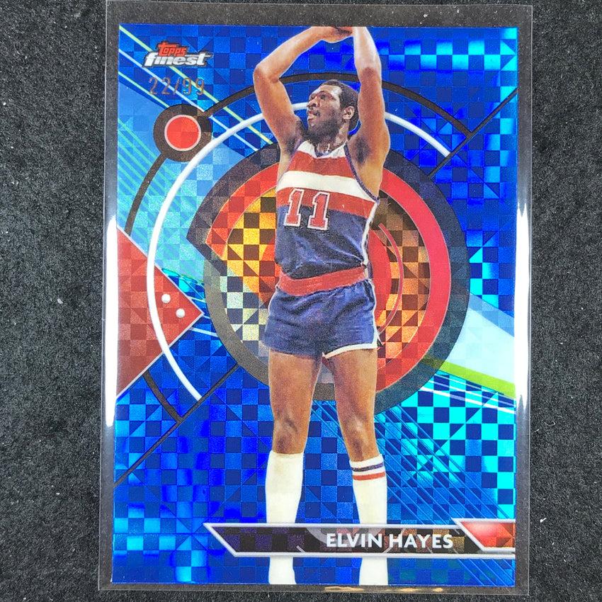 2023-24 Topps Finest ELVIN HAYES Base Common Blue Checkerboard 22/99