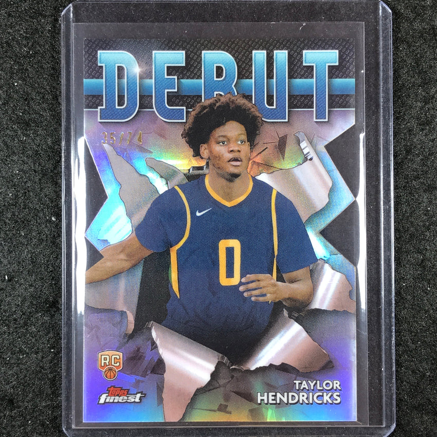 2023-24 Topps Finest TAYLOR HENDRICKS Debut Rookie Die-Cut Refractor 35/74