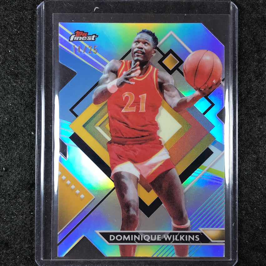 2023-24 Topps Finest DOMINIQUE WILKINS Base Rare Die-Cut Refractor 14/25