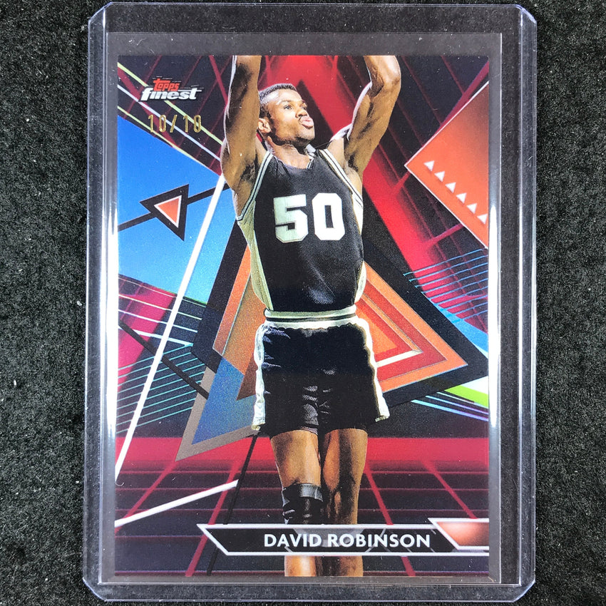 2023-24 Topps Finest DAVID ROBINSON Base Uncommon Red Black 10/10