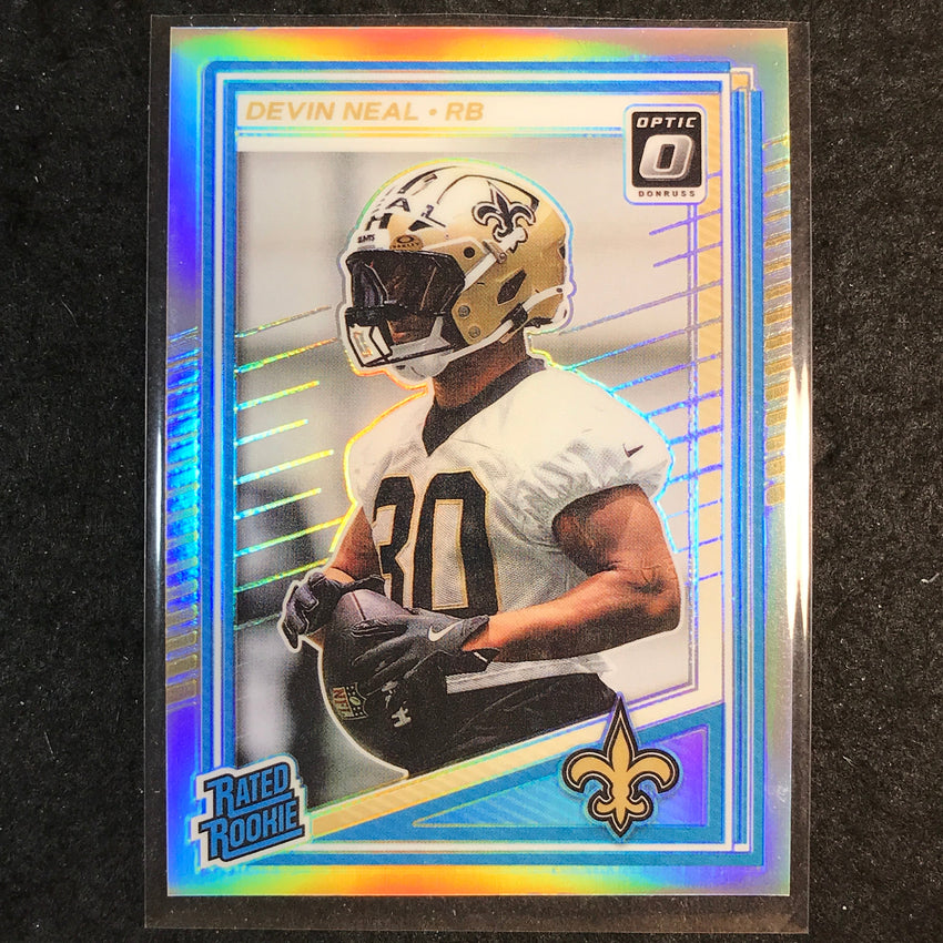 2025 Donruss Optic Football DEVIN NEAL Rated Rookie Holo #282