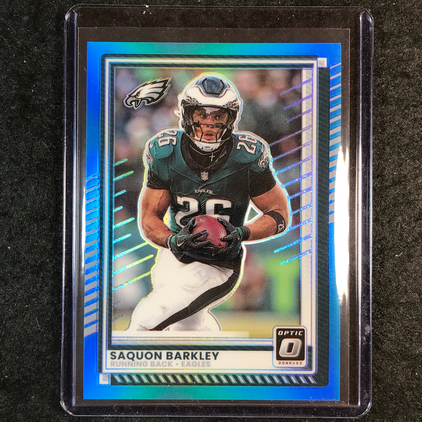 2025 Donruss Optic Football SAQUON BARKLEY Base Aqua 134/349 #15