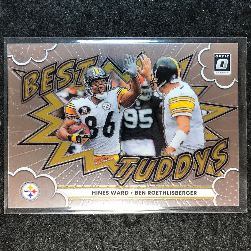 2025 Donruss Optic Football HINES WARD BEN ROETHLISBERGER Best Tuddys #20