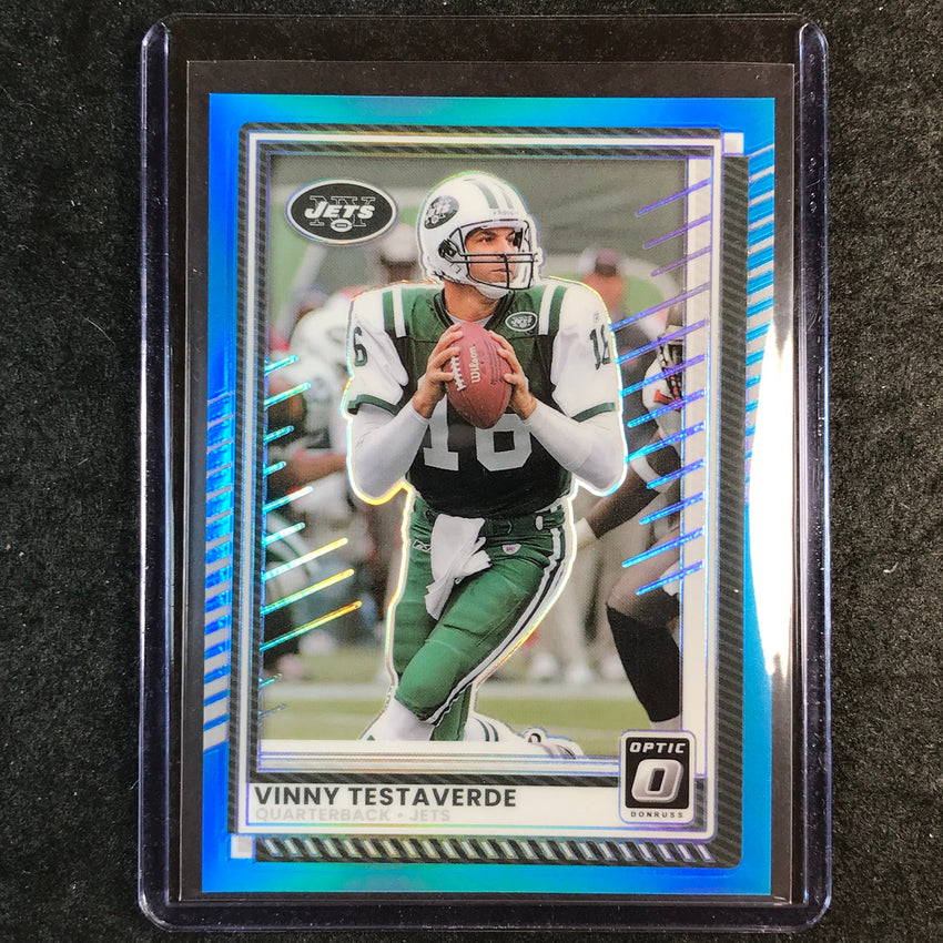 2025 Donruss Optic Football VINNY TESTAVERDE Base Aqua 141/349 #159