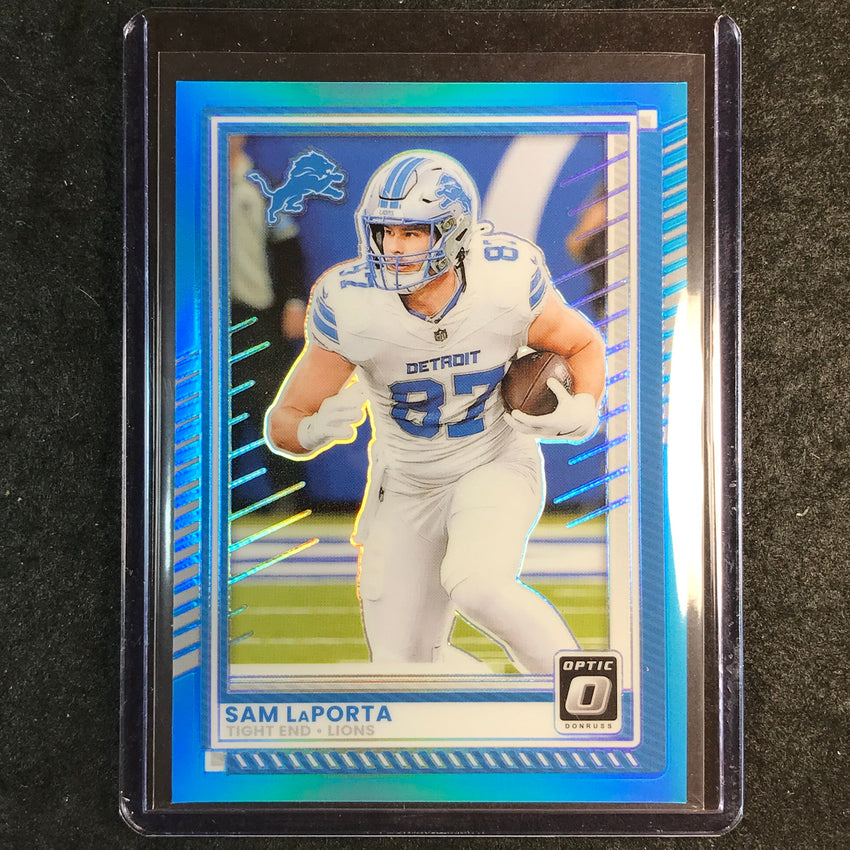 2025 Donruss Optic Football SAM LAPORTA Base Aqua 2/349 #196