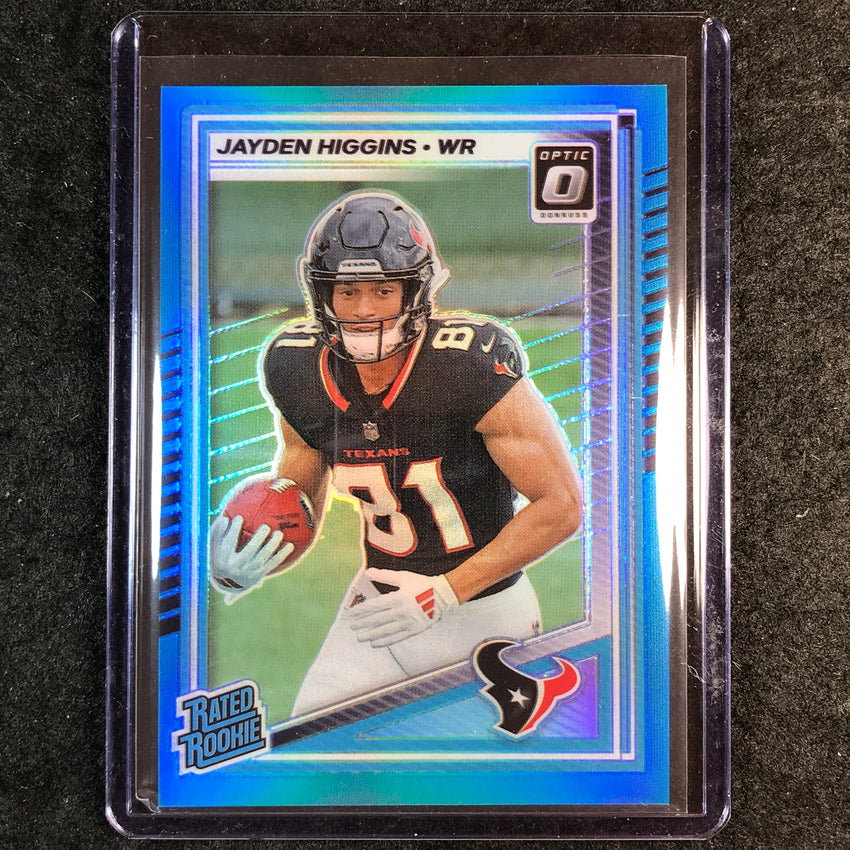 2025 Donruss Optic Football JAYDEN HIGGINS Rated Rookie Aqua 172/349 #225