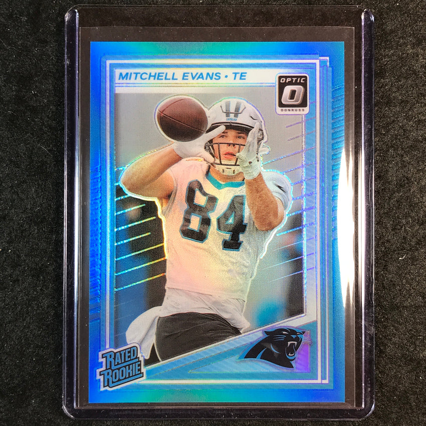 2025 Donruss Optic Football MITCHELL EVANS Rated Rookie Aqua 232/349 #254