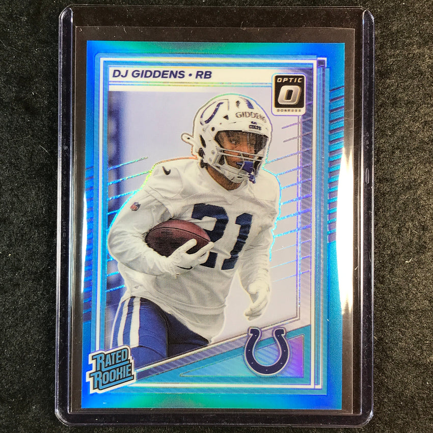 2025 Donruss Optic Football DJ GIDDENS Rated Rookie Aqua 186/349 #258