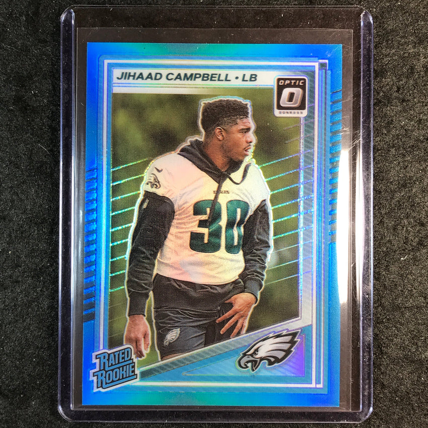 2025 Donruss Optic Football JIHAAD CAMPBELL Rated Rookie Aqua 73/349 #266